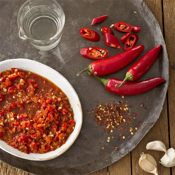 Chillies kept on a plate